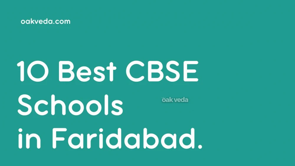 Best 10 CBSE Schools in Faridabad