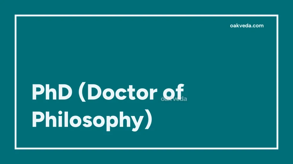 PhD (Doctor of Philosophy)