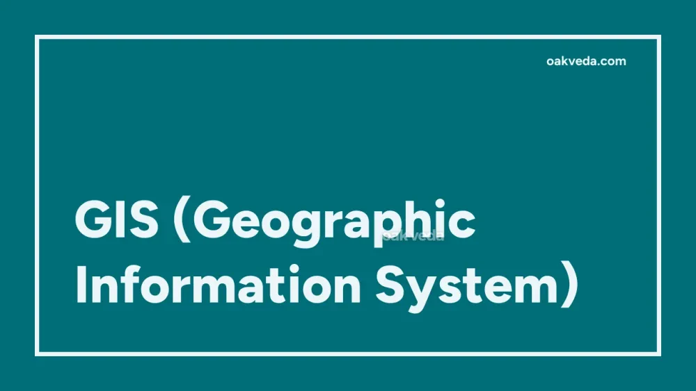 GIS (Geographic Information System)