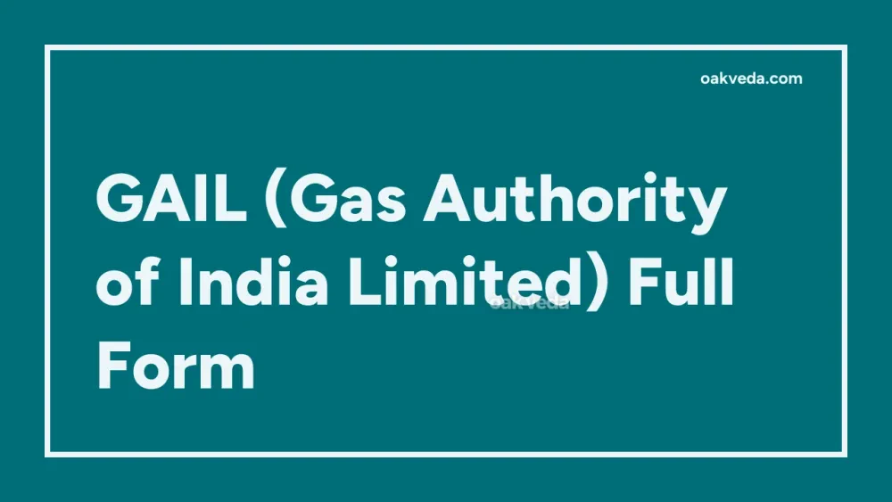 GAIL (Gas Authority of India Limited) Full Form