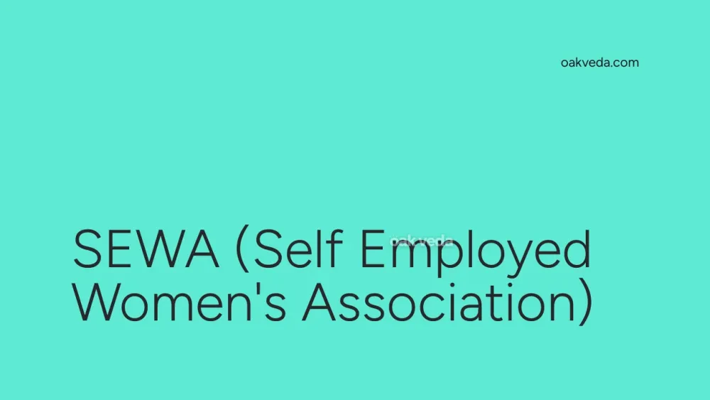 SEWA (Self Employed Women's Association)