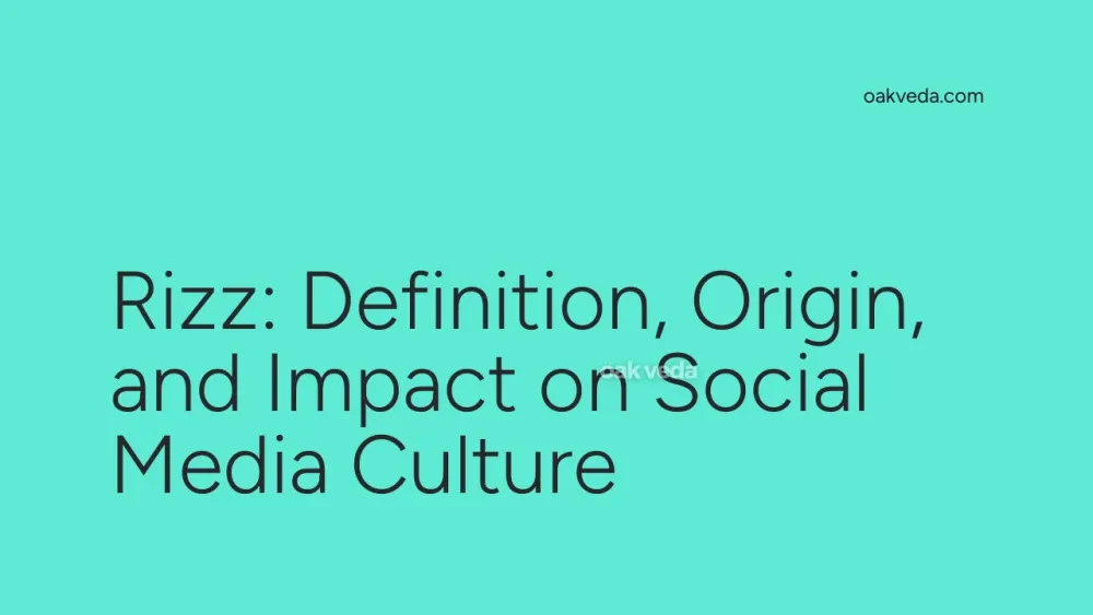 Rizz: Definition, Origin, and Impact on Social Media Culture