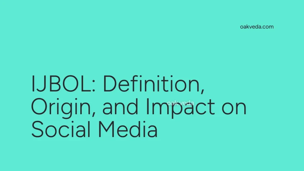 IJBOL: Definition, Origin, and Impact on Social Media