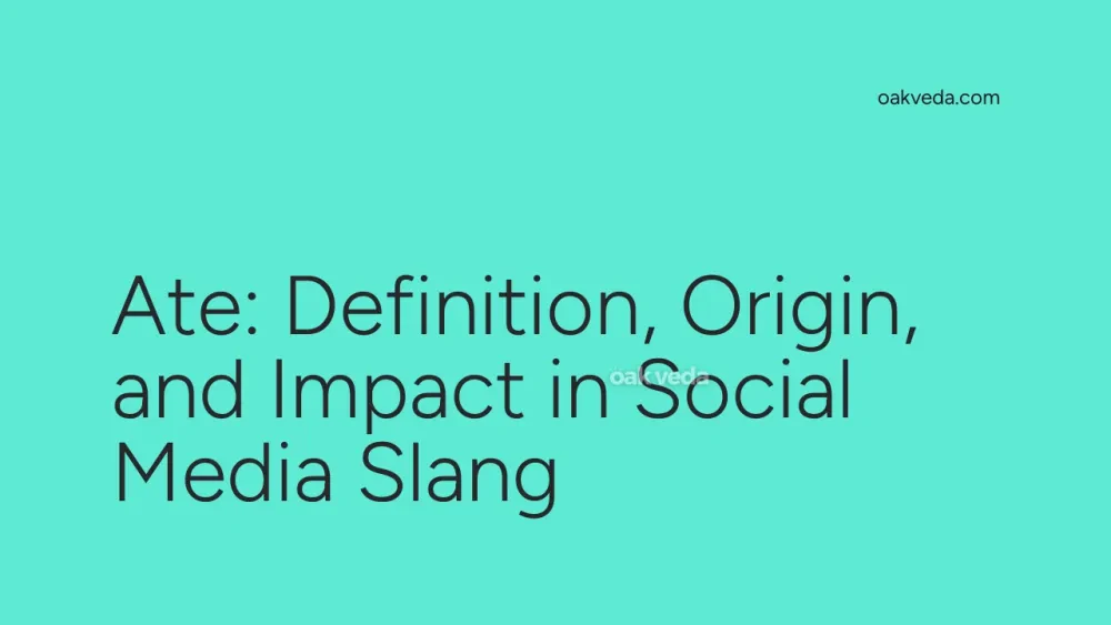 Ate: Definition, Origin, and Impact in Social Media Slang