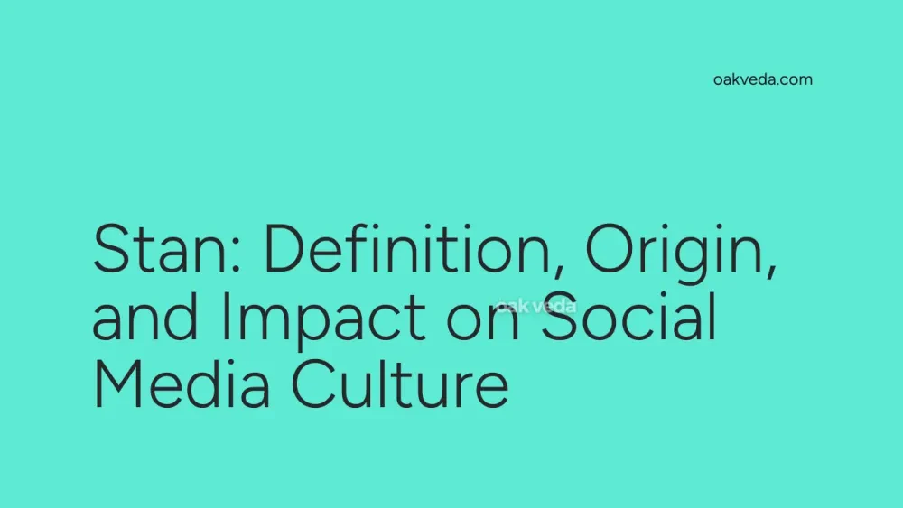 Stan: Definition, Origin, and Impact on Social Media Culture