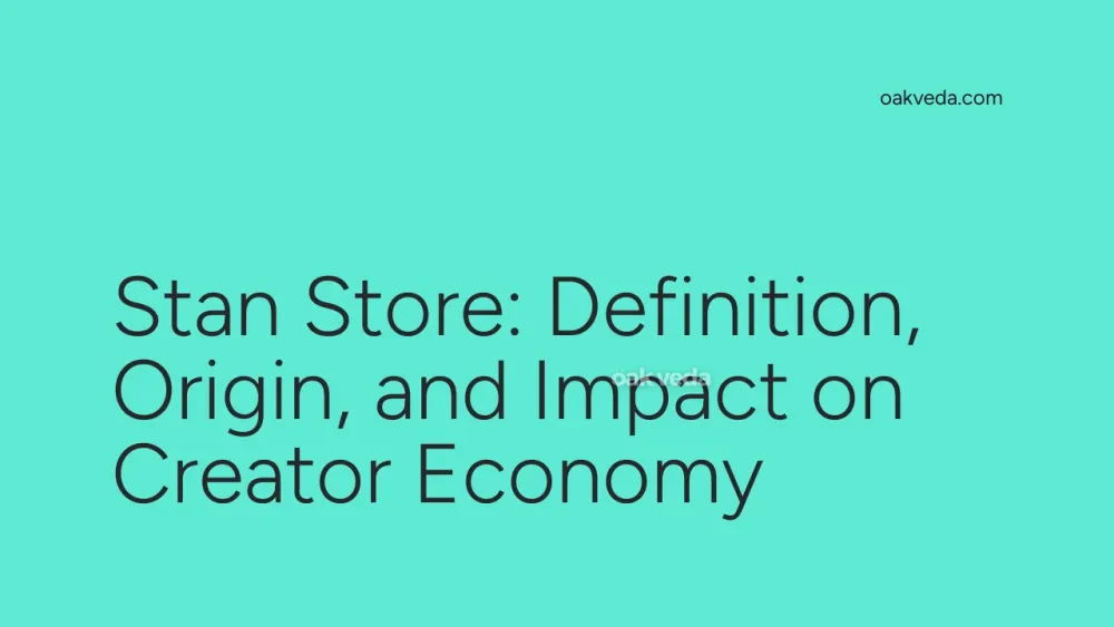 Stan Store: Definition, Origin, and Impact on Creator Economy