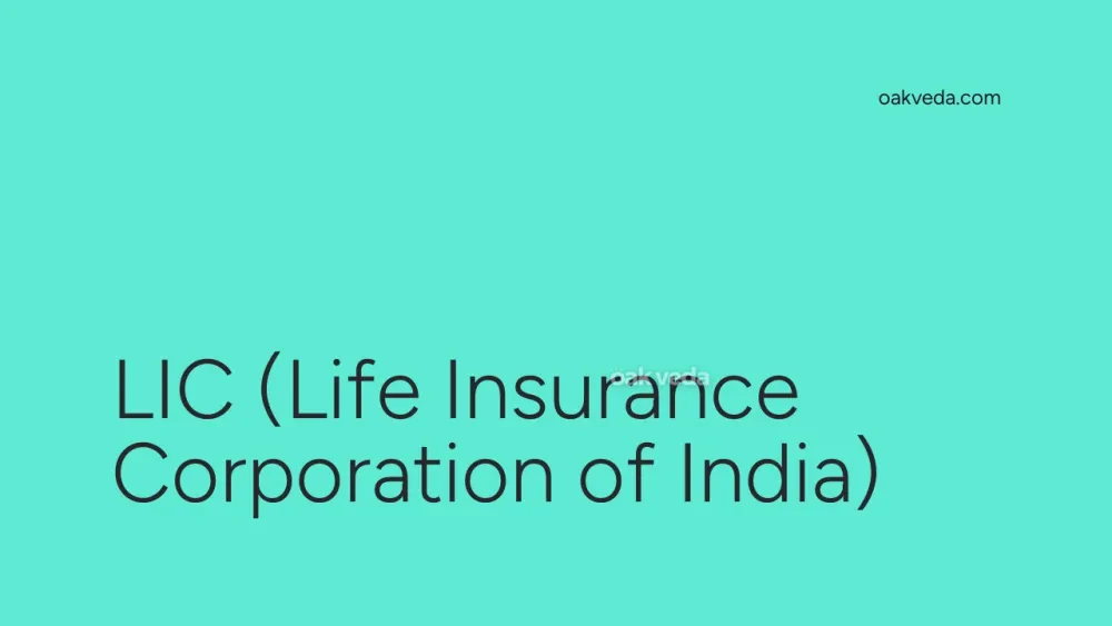 LIC (Life Insurance Corporation of India)