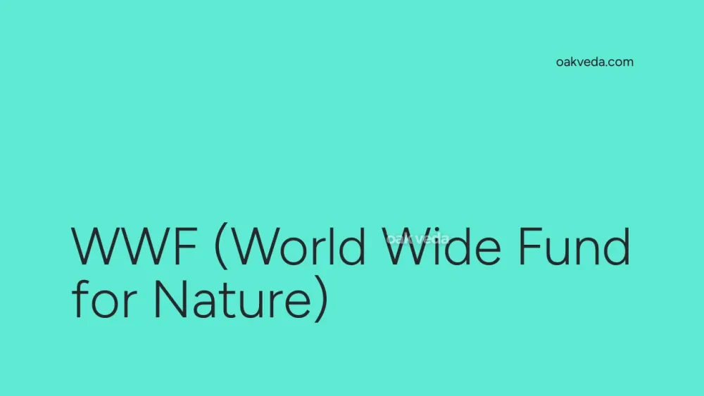 WWF (World Wide Fund for Nature)