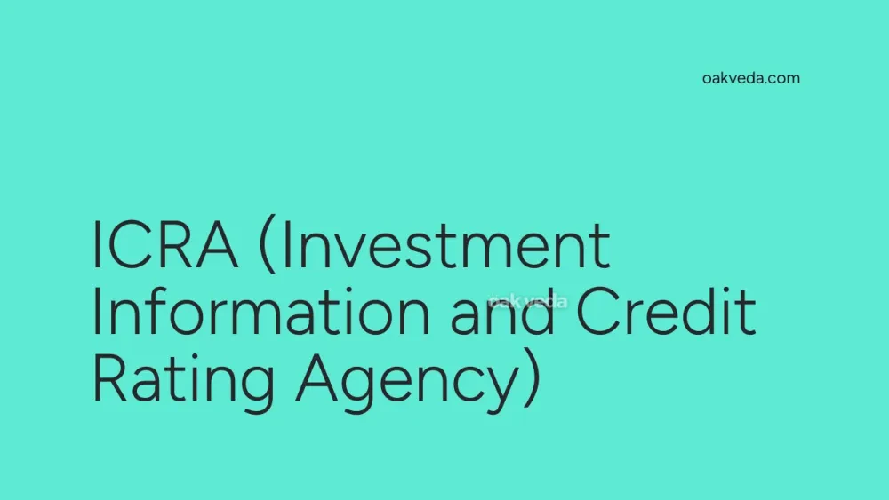 ICRA (Investment Information and Credit Rating Agency)